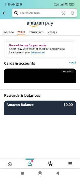 To change your billing address on the Amazon shopping mobile app - 5